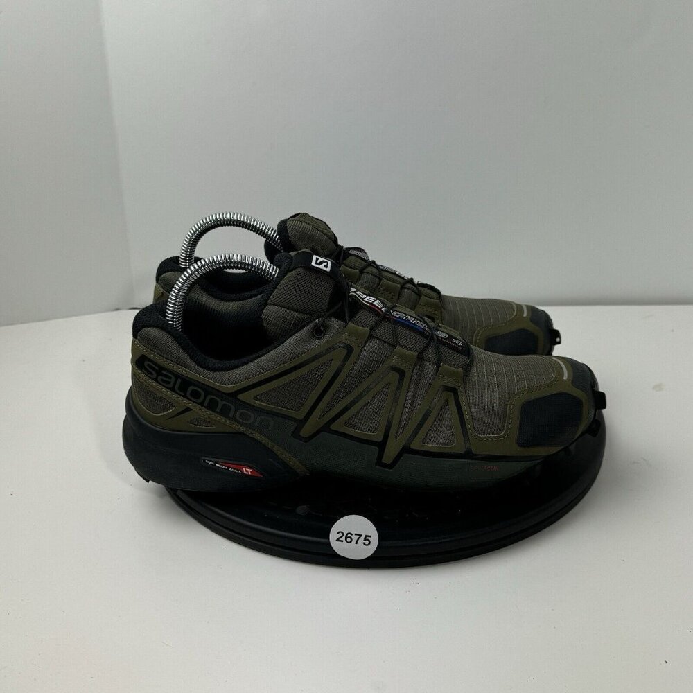 Salomon Speedcross 4 Mens Size 7.5 Green Trail Running Shoes